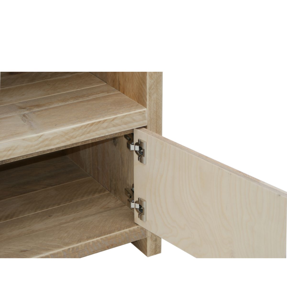 Bauholz Unterschrank, Schwenktüren