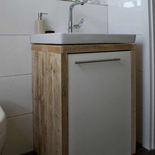 Bauholz Unterschrank, Schwenktür KS