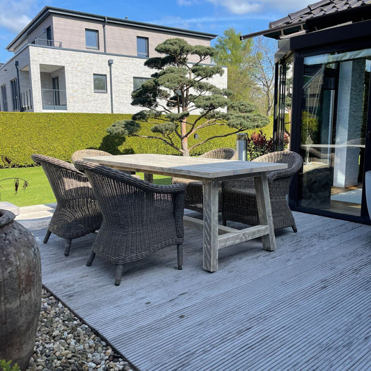 Bauholz Tafeltisch, klassisch