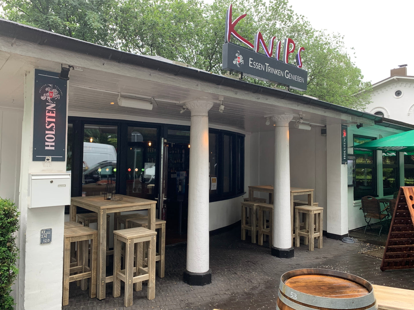 Bauholz Hochtisch, klassisch